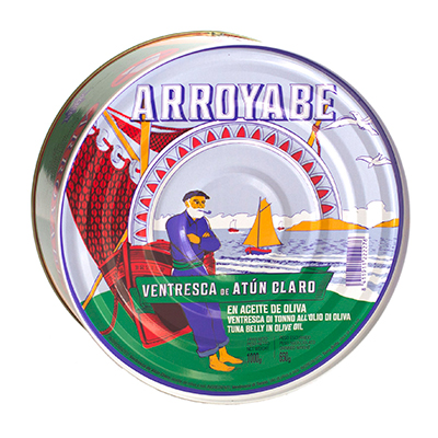 Ventresca di Tonno in olio di oliva 1 kg. Arroyabe